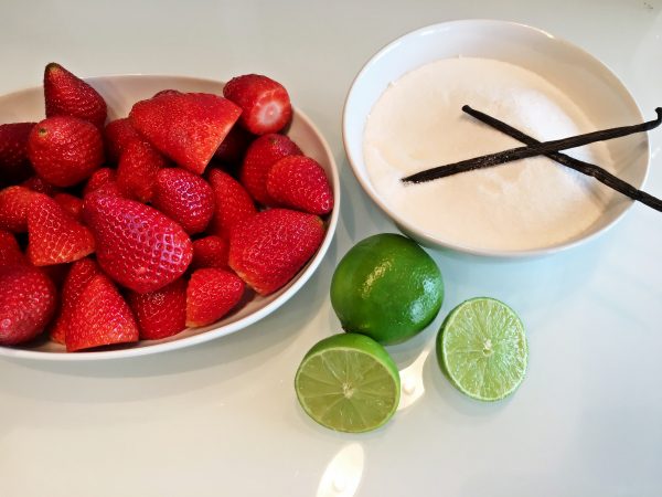 Limetten-Vanille-Erdbeer Marmelade - Hinter dem Regenbogen