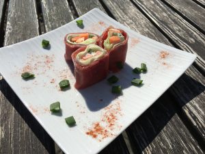 Schinken Sushi