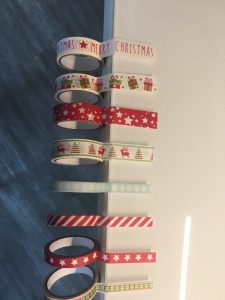 Weihnachtsbaum Weihnachtskarten mit Masking Tape