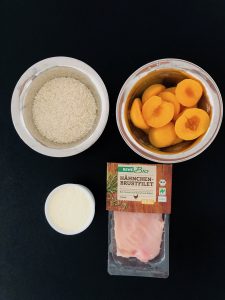 Hühnchen-Pfirsich-Curry