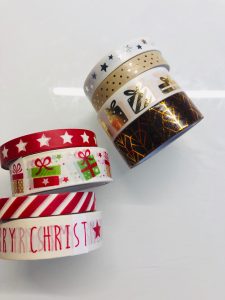 Stern Weihnachtskarten mit Masking Tape